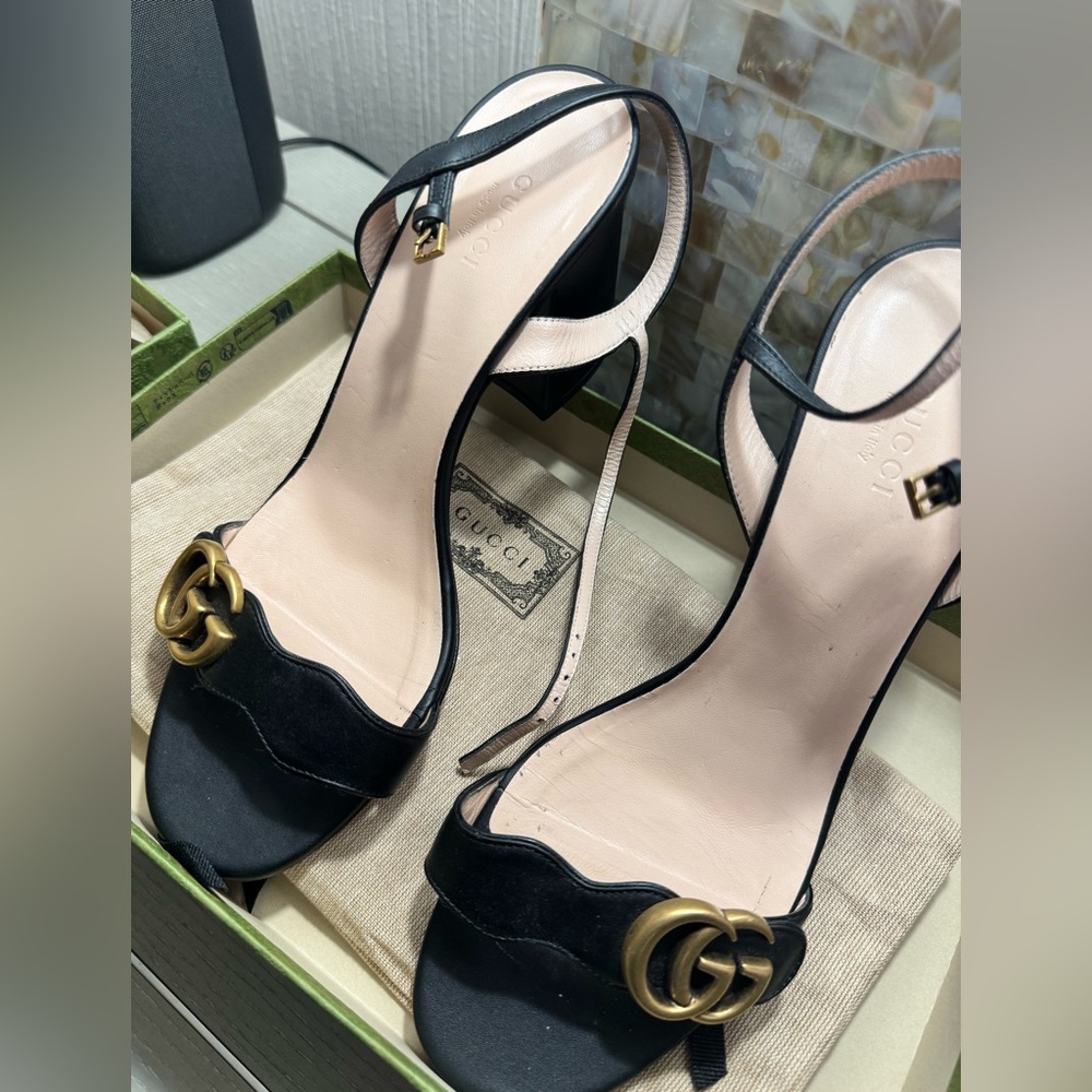 Gucci Marmont Leather Block Heel Sandal
SALE!!! Closet Clean Out Price - Picture 11 of 13